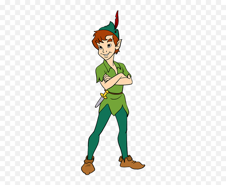 How To Draw Peter Pan - Easy How To Draw Peter Pan Emoji,Peter Pan Emoji