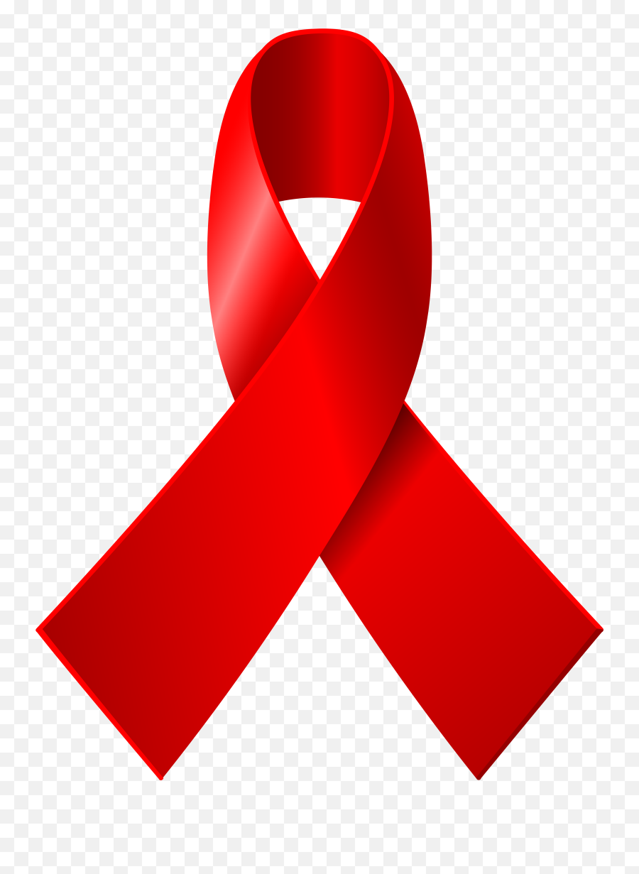 Library Of Cancer Ribbon With Cross - Red Aids Ribbon Png Emoji,Pink Cancer Ribbon Emoji