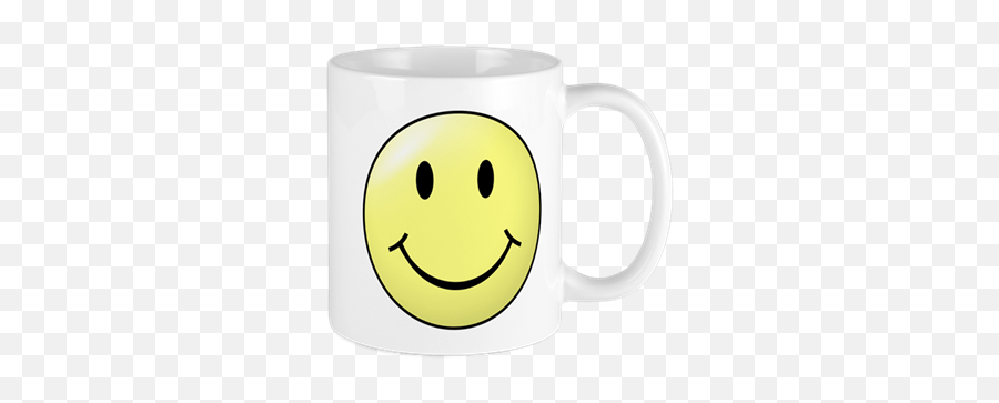 Smiley Face 11 Oz Ceramic Mug Smiley - Clipart Png Yellow Smiley Face Emoji,Emoticon Mug