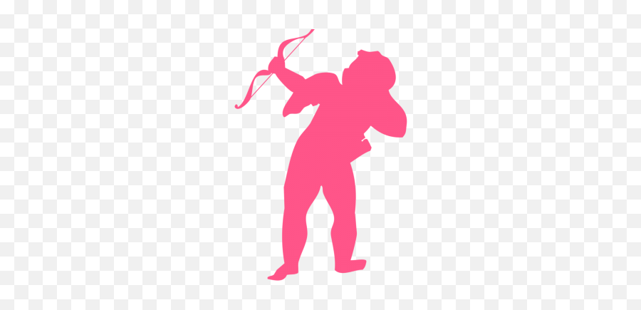 Love Angel With Arrow And Bow Pink Love Card Emoji - Valentines,Bow Emoji