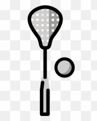 Lacrosse Stick And Ball - Clip Art Emoji,Lacrosse Emoji