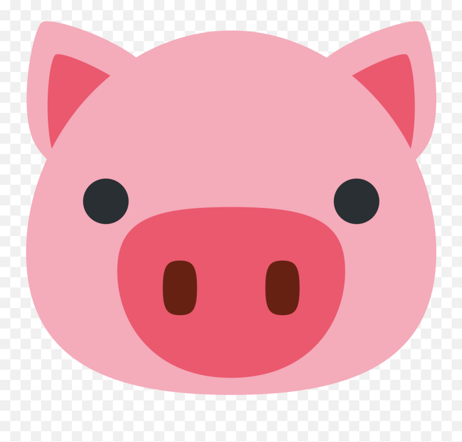 Twemoji2 1f437 - Pig Face Cartoon Emoji,Pillow Emoji