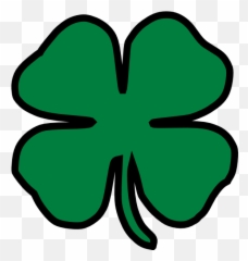 Shamrock With Face Clipart No Background - Clip Art Library 4 Leaf Clover Transparent Background Emoji,Shamrock Emoticon