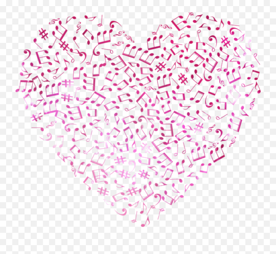 Heart Corazon Music Musica Musical Note - Music Note Heart Svg Emoji,Song Notes Emoji