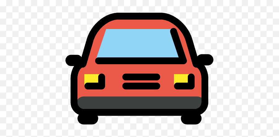 Oncoming Automobile Emoji Clipart - Voiture Png Face,Emoji Cars