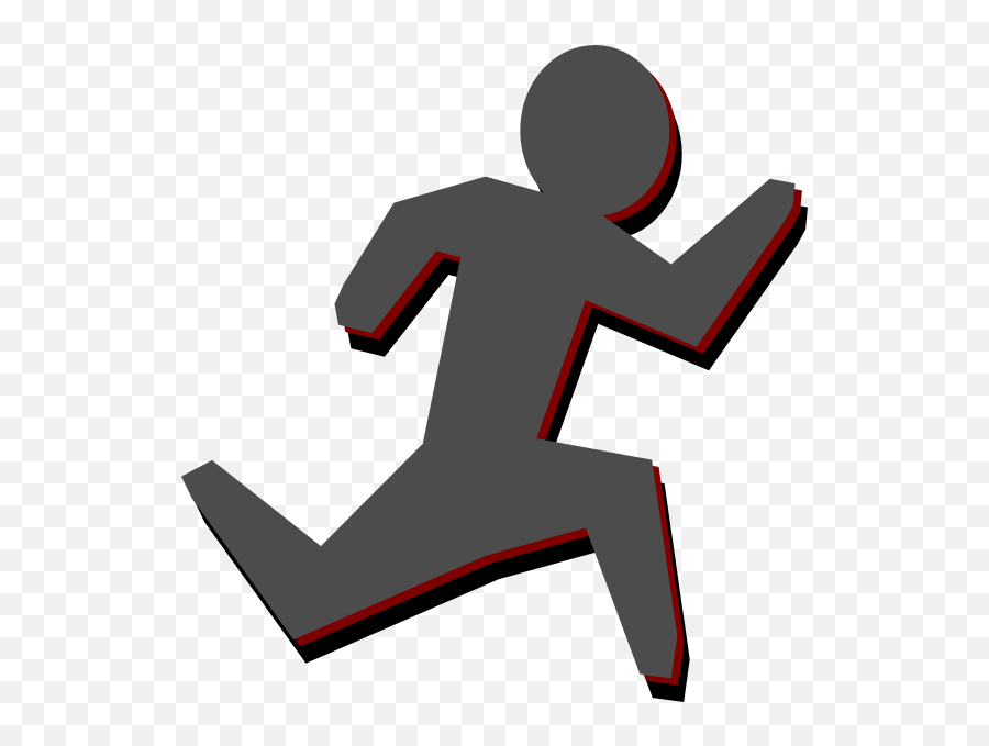 Awesome Running Man Clip Art - Dibujos De Personas Trotando Emoji,Running Man Emoji
