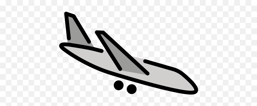 Airplane Arriving - Avion Aterrizando Dibujo Facil Emoji,Airplane Emoji Png