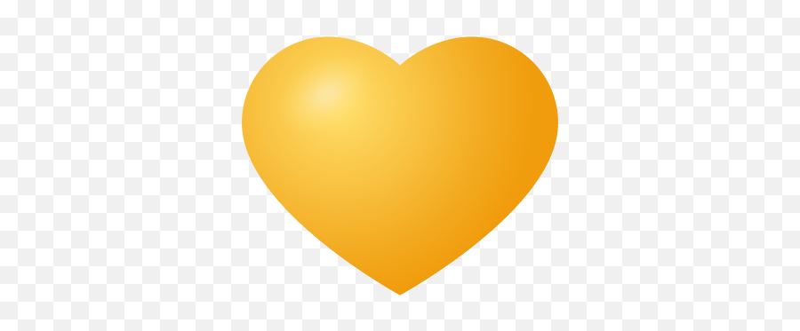 Yellow Heart Icon - Heart Emoji,Victory Hand Emoji