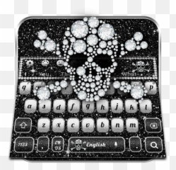 Diamond Rip Skull Keyboard Theme - Circle Emoji,Black Diamond Emoji