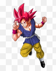 Dragon Ball Z Budokai - Goku Ssj God Png Emoji,Dragon Ball Z Emoji