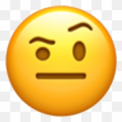 Emoji Emojicon Emote Face Emojiface Thinking Wishfulthi - Emoji Iphone Png Smile,Emojicon