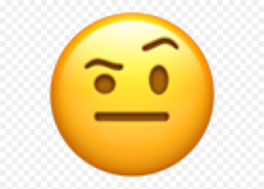 Emoji Emojicon Emote Face Emojiface Thinking Wishfulthi - Emoji Iphone Png Smile,Emojicon