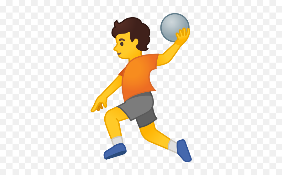 Person Playing Handball Emoji - Emoji Handball,Emoji Sports