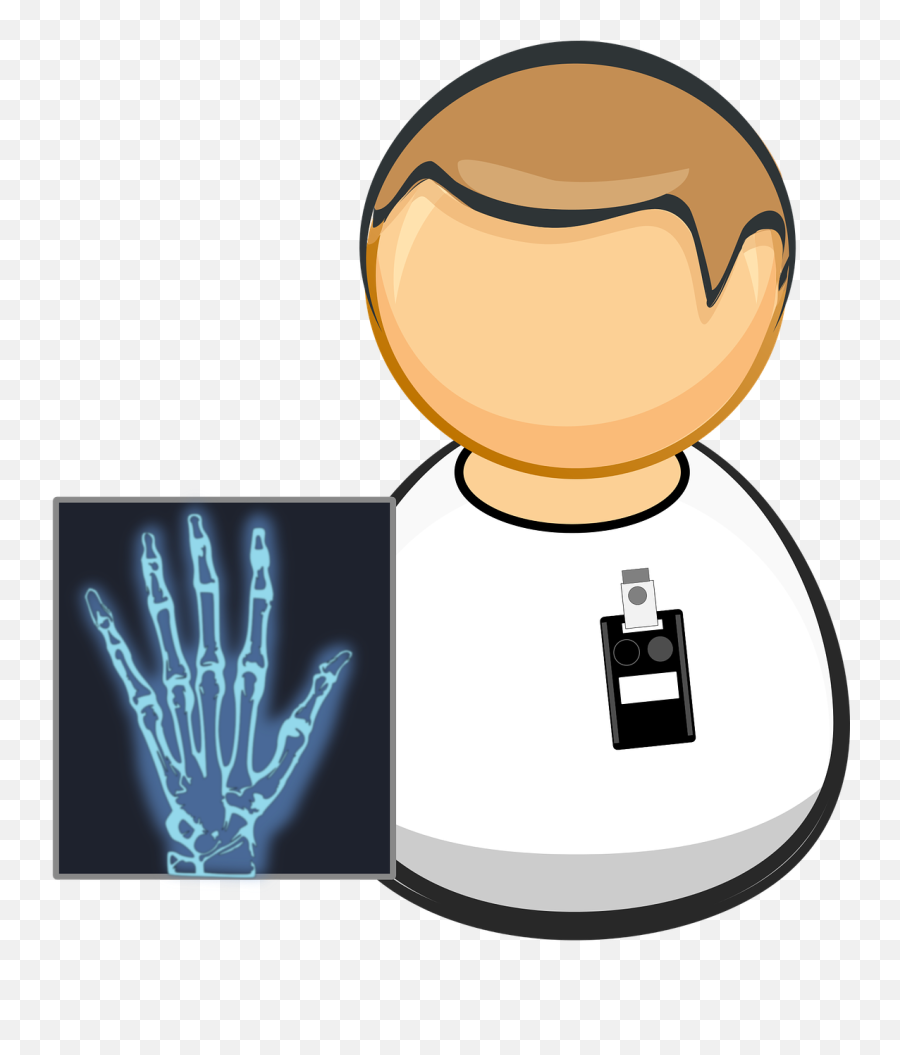 Bone Comic Characters Hand Hospital - X Ray Technician Icon Emoji,Roast Hand Emoji