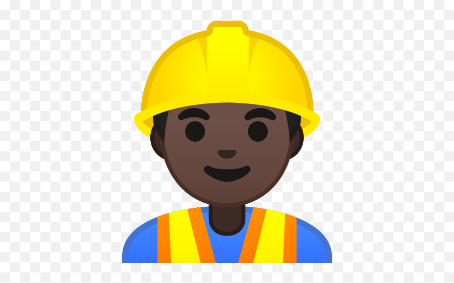 Dark Skin Tone Emoji - Worker Emoji,Emoji 77