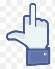 Thumb Clipart Dislike - Facebook Fuck You Hand Emoji