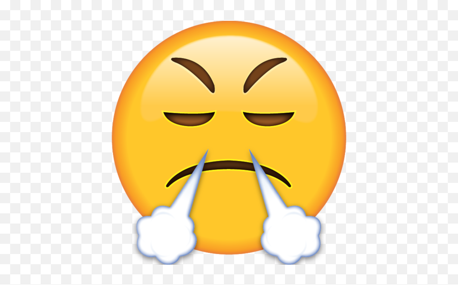 Very Mad Emoji - Emoji Blowing Smoke Out Of Nose,Angry Emoji
