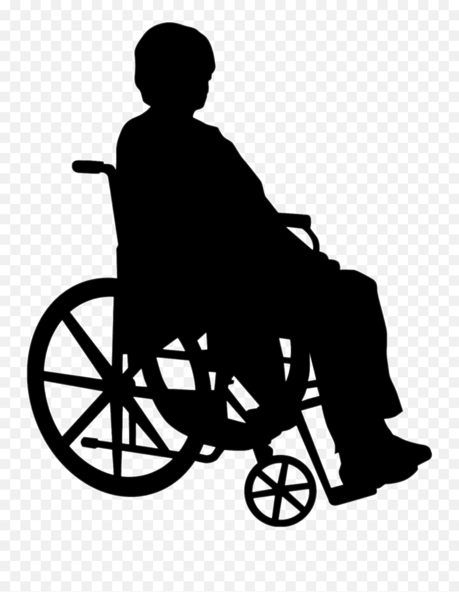 Transparent Background Wheelchair Clipart - Person In Wheelchair Silhouette Emoji,Wheelchair Emoji