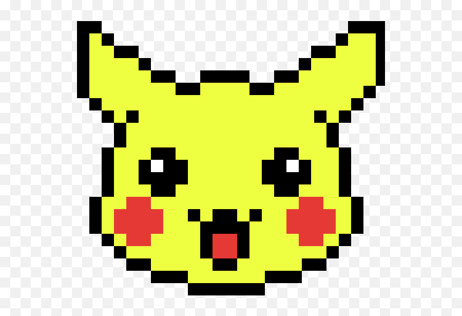 Pixilart - Cool Emoji By Kaciegordon Pixel Art Pikachu,Pikachu Emoji