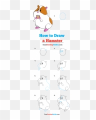 How To Draw A Hamster - Really Easy Drawing Tutorial Fortnite Llama Drawing Step By Step Emoji,Hamster Emoji