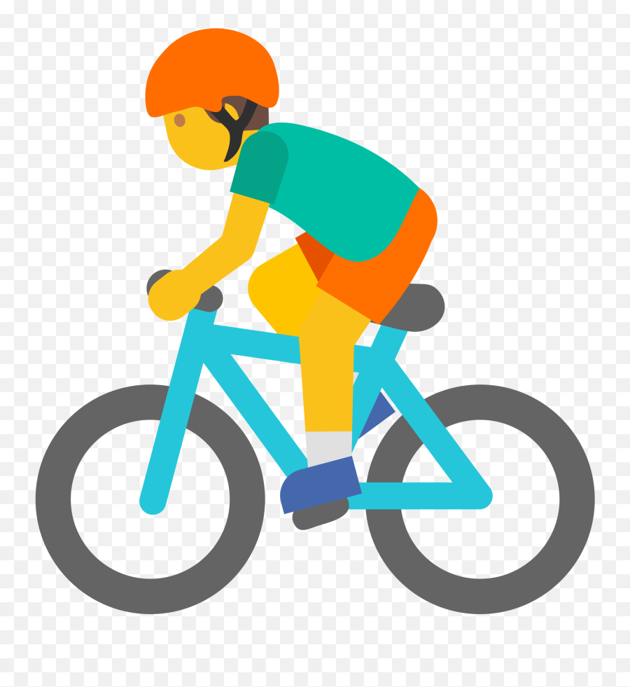 Cycling Clipart Emoji Cycling Emoji - Emoji Bicycle Png,Helmet Emoji