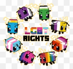 Lgbt - Minecraft Bee Lgbt Rights Emoji,Bisexual Flag Emoji