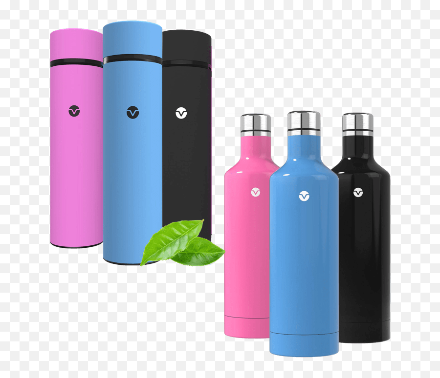 3 - Pack Vremi Hotcold Double Walled Insulated Bottles Water Bottle Emoji,Emoji Water Bottles