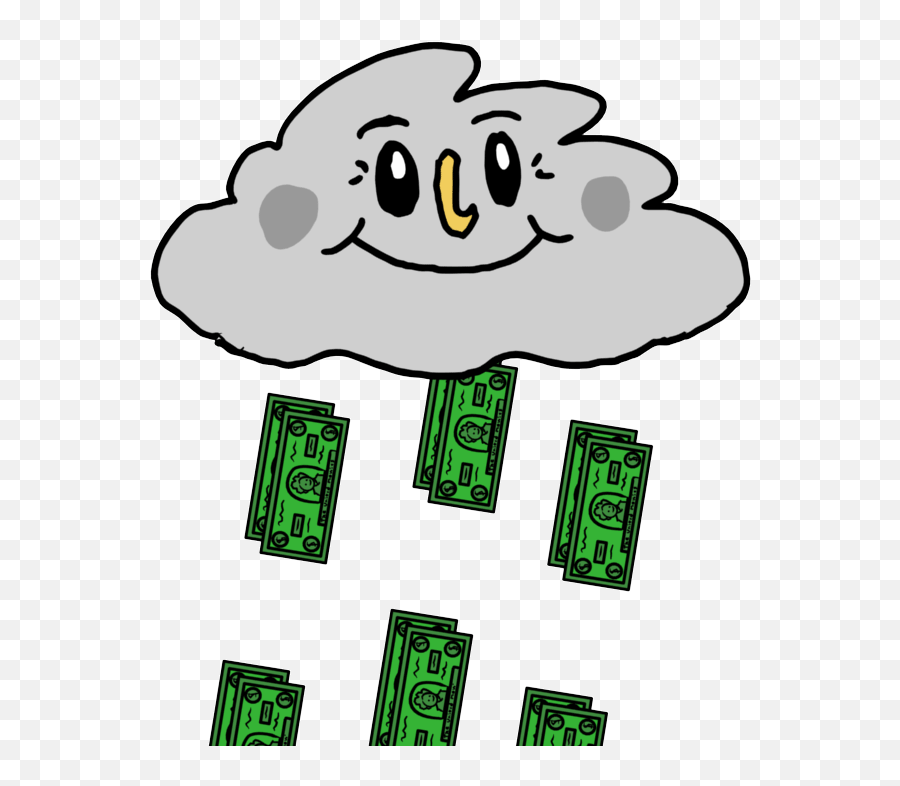 9399 Sticker Free Clipart - Clip Art Emoji,Make It Rain Emoji