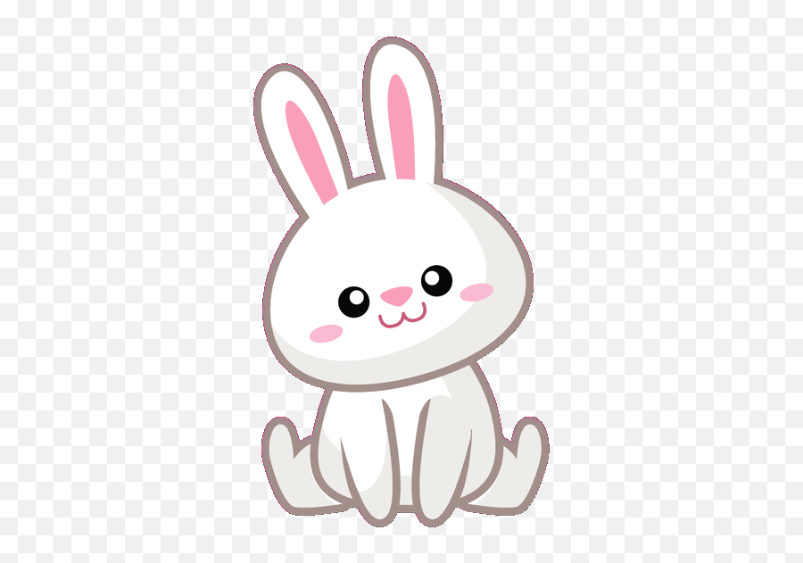 Floppy Ears Stickers For Android Ios - Cute Rabbit Cartoon Gif Emoji,Bunny Emoticons