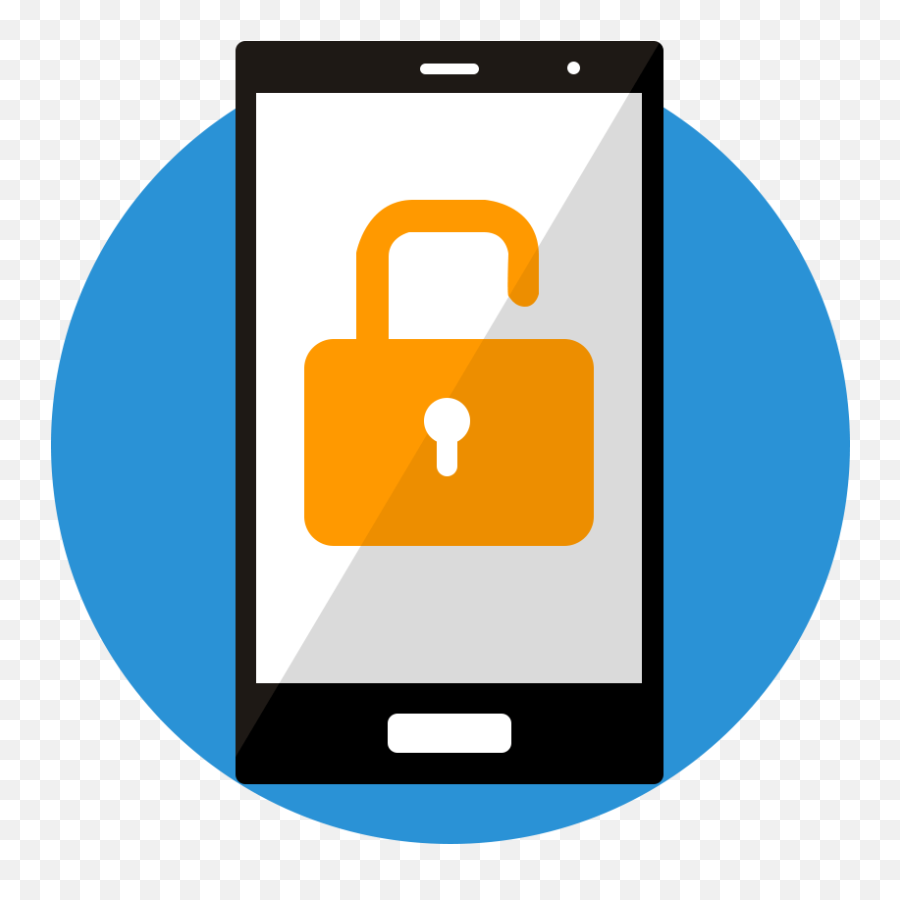 Orange Clipart Cell Phone Orange Cell Phone Transparent - Unlock Cell Emoji,Unlocked Lock Emoji