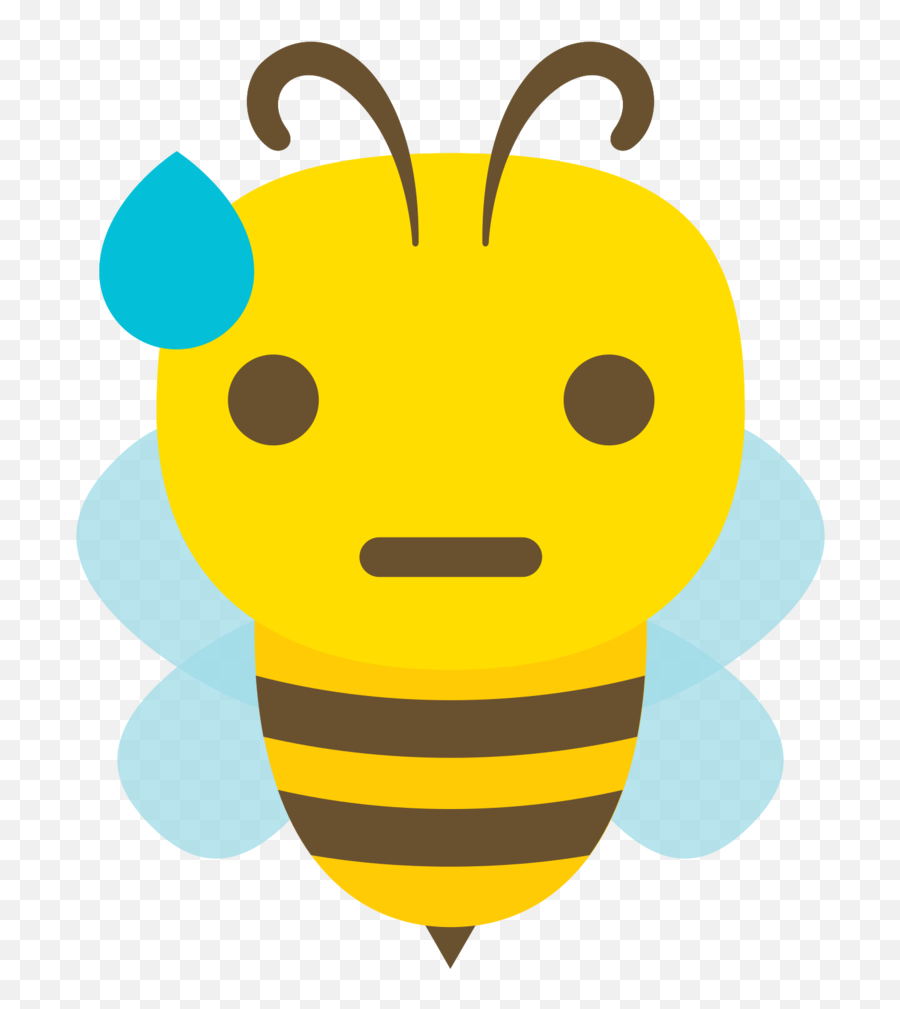 Free Emoji Bee Cartoon Sweat Png With - Animadas Imagenes De Enojo,Sweating Laughing Emoji