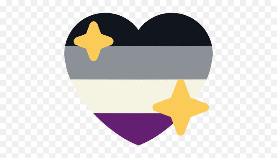 Pin - Discord Transparent Emojis Asexual Heart,Pansexual Symbol Emoji