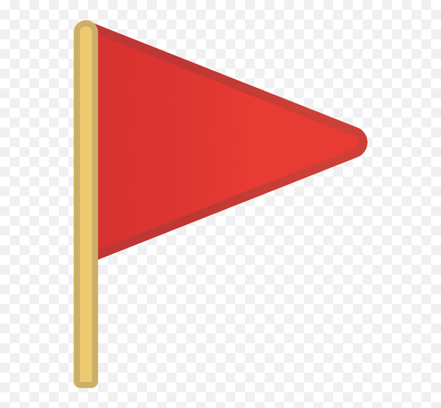 Triangular Flag Emoji Clipart - Bandeira Vermelha Emoji,Rainbow Flag Emoji