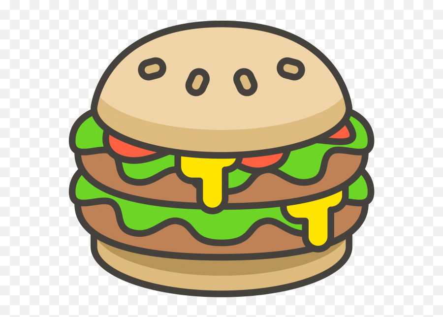 Hamburger Emoji Icon Png Transparent - Transparent Hamburger Emoji,Sandwich Emoji