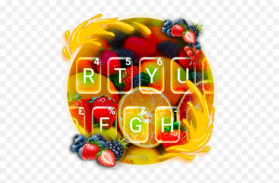 Tasty Colorful Fruit Keyboard Theme - Aplikacionet Në Google Fresh Emoji,Fruit Emojis