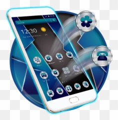 Blue Black Metal 2d Theme - Technology Applications Emoji