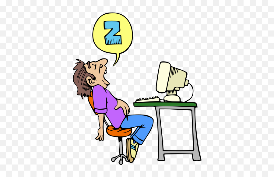 Usuario Para Dormir - Sleeping On Computer Clipart Emoji,Emoticonos Para Twitter