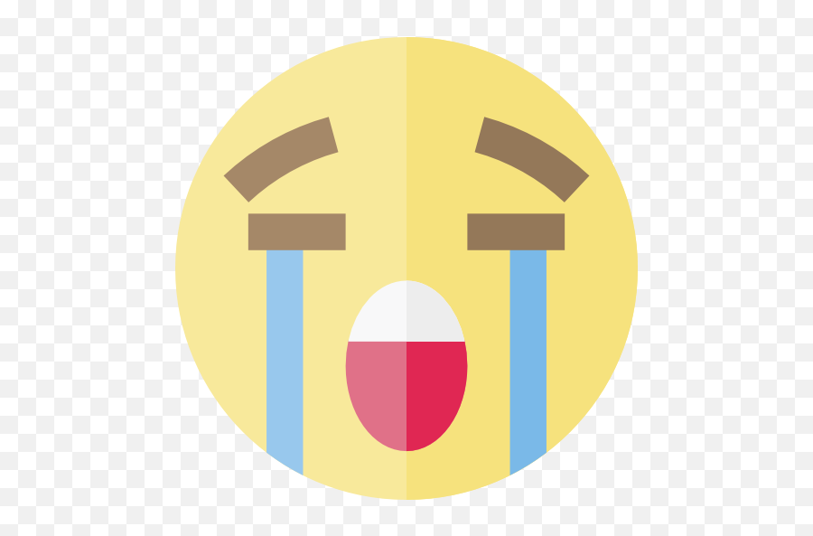 Crying Emoticons Emoji Feelings - Circle,Dracula Emoji