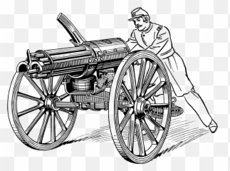 Battle Gatling Gun Military Others - Civil War Big Weapons Emoji