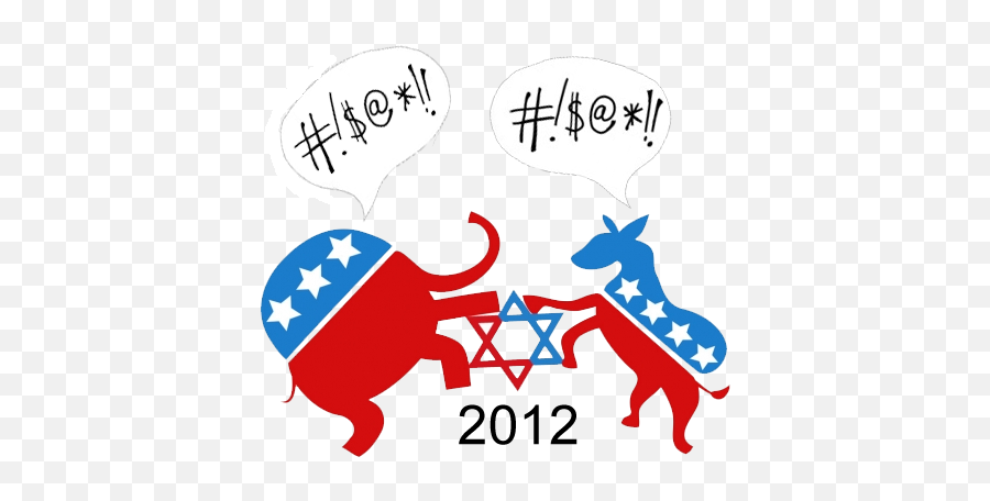 Rabbi Clipart Person Israel Picture - Political Donkey And Elephant Fighting Emoji,Israel Emoji