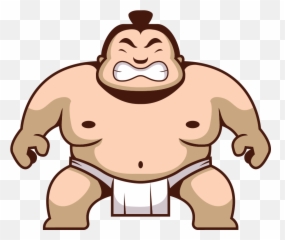 Sumo Png - Sumo Wrestler Clipart Png Emoji,Monkey Emoji