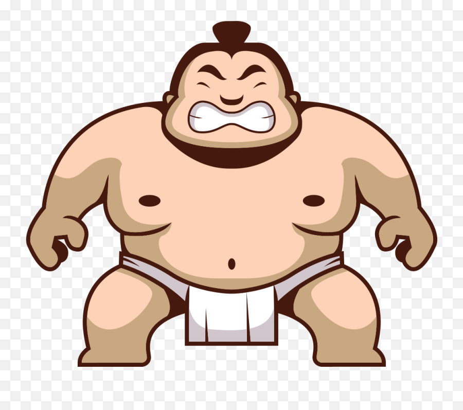 Sumo Png - Sumo Wrestler Clipart Png Emoji,Monkey Emoji