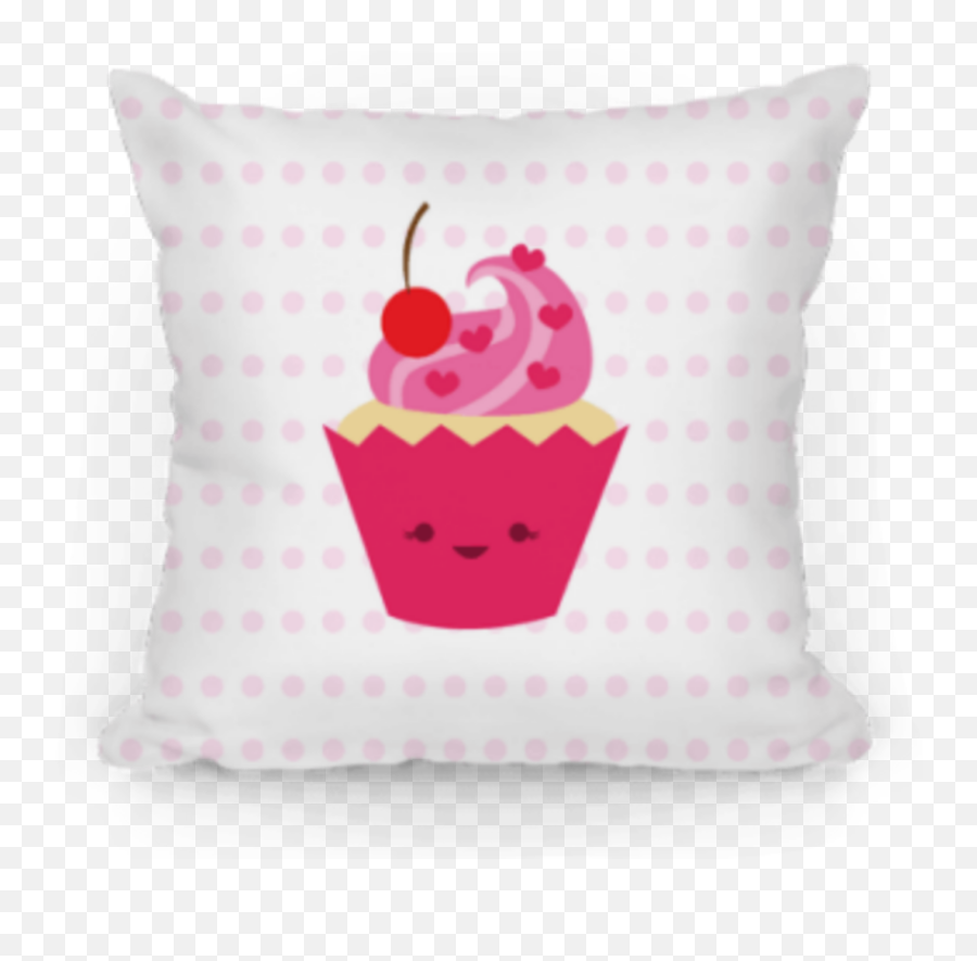Pillow Cupcake Pink - Cushion Emoji,Ice Cream Emoji Pillow