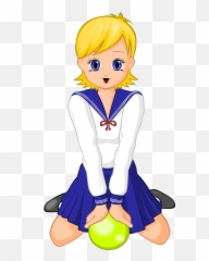 Schoolgirl Girl Blonde Young Teenager - Drawing Of Girls In School Uniform Anime Emoji,Blonde Hair Emoji