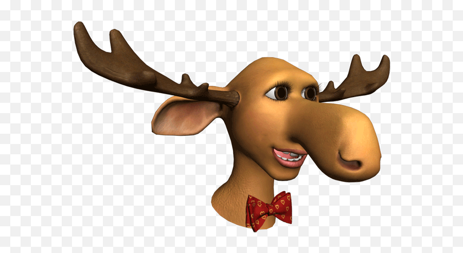 Moose - Weird 3d Animation Emoji,Moose Emoticon