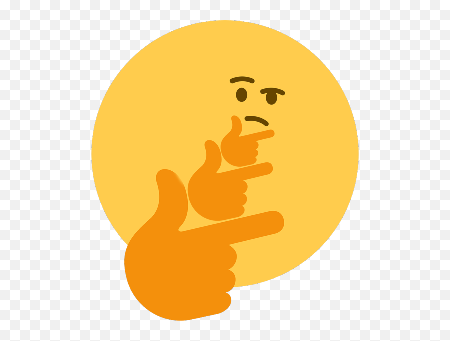 Thinking Meme - Thinking Emoji Meme,Thonk Emoji