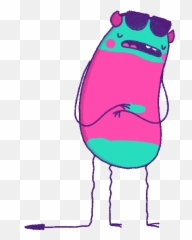Cold Weather Detachment Stickers For - Sick Stomach Gif Cartoon Emoji