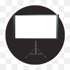 Faculty Projector Screen - Circle Emoji