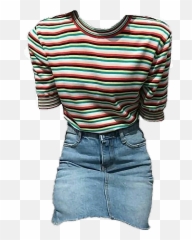 Green Blue Outfit Clothes - Blouse Emoji