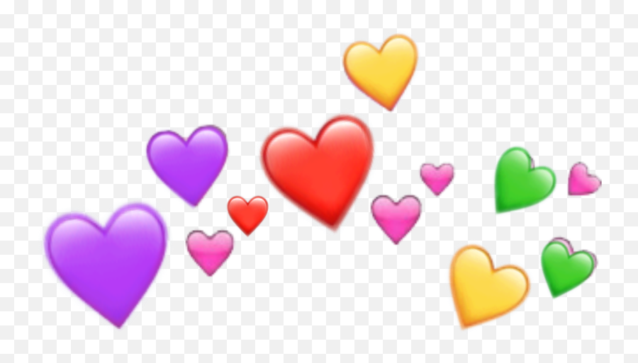 Hearts Original Colors Emoji Featurethis - Emoji Hearts Transparent Png,Original Emojis